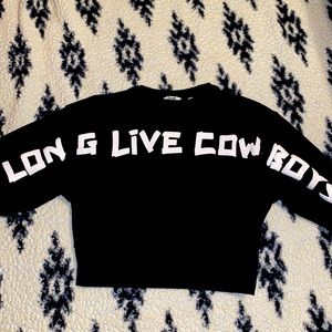 Wrangler cropped hoodie